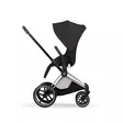 Cybex Priam Style rattaat Sepia Black, kasvot työntäjää kohti. - Lastenvaunut ja yhdistelmävaunut - 526000201YHDCBSB - 4