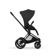 Cybex Priam Style rattaat Sepia Black, istuinosa menosuuntaa kohti. - Lastenvaunut ja yhdistelmävaunut - 526000211YHDMBSB - 7