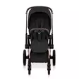 Cybex Priam Style yhdistelmävaunut Rosegold, Sepia Black rattaat edestä. - Lastenvaunut ja yhdistelmävaunut - 526000221YHDRGSB - 9
