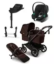 Bugaboo Donkey 6 starttipaketti Single Black/Cocoa Brown - Lastenvaunut ja yhdistelmävaunut - 100370007STAATB - 1