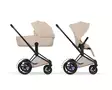 Cybex ePriam Style yhdistelmävaunut Matt Black Cozy Beige. - Lastenvaunut ja yhdistelmävaunut - 526000211eYHDMBCB - 1