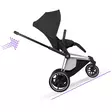 Cybex ePriam Style rattaat Chrome/Brown, Sepia Black, avustaa ylämäessä. - Lastenvaunut ja yhdistelmävaunut - 526000201YeHDCBSB - 7