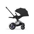 Cybex ePriam Style rattaat Matt Black Sepia Black makuuasennossa. - Lastenvaunut ja yhdistelmävaunut - 526000211eYHDMBSB - 5