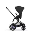 Cybex ePriam Style rattaat Matt Black Sepia Black pystyasennossa. - Lastenvaunut ja yhdistelmävaunut - 526000211eYHDMBSB - 4