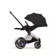 Cybex ePriam Style rattaat Rosegold Sepia Black, makuuasennossa. - Lastenvaunut ja yhdistelmävaunut - 526000221eYHDRGSB - 5