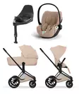 Cybex Priam Style starttipaketti Matt Black, Cozy Beige. - Lastenvaunut ja yhdistelmävaunut - 526000211STAMBCB - 1