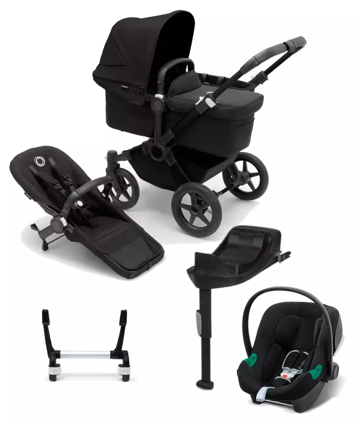 Bugaboo Donkey 5 starttipaketti Mono Complete Black/Midnight Black. - Lastenvaunut ja yhdistelmävaunut - 100000002SAATB - 1