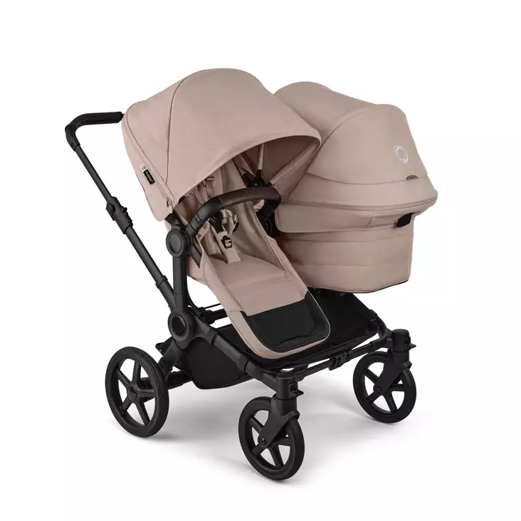 Bugaboo Donkey 6 sisarusrattaat Double Black/Desert Taupe. - Lastenvaunut ja yhdistelmävaunut - 100370005DOUB - 1