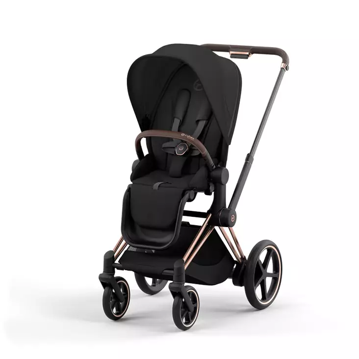 Cybex ePriam 4 lastenrattaat Rosegold, Sepia Black. - Matkarattaat ja lastenrattaat - 52100233eRGSSB - 1