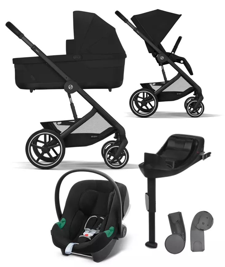 Cybex Balios S lux starttipaketti Moon Black. - Matkarattaat ja lastenrattaat - 524001171STAATB - 1