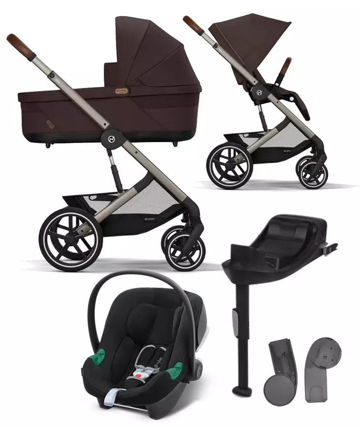 Cybex Balios S lux starttipaketti Chocolate Brown. - Matkarattaat ja lastenrattaat - 525000113STAATB - 1