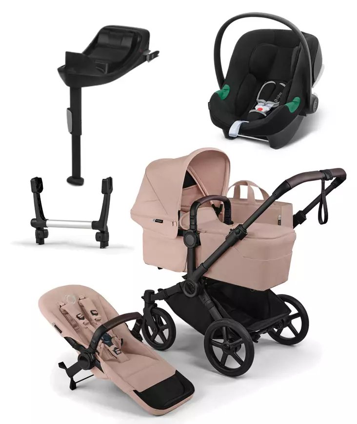 Bugaboo Donkey 6 starttipaketti Single Black/Desert Taupe - Lastenvaunut ja yhdistelmävaunut - 100370005STAATB - 1