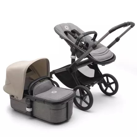 Bugaboo Fox 5 yhdistelmävaunut Graphite/Grey Melange/Desert Taupe. - Lastenvaunut ja yhdistelmävaunut - 100052022YHD - 1