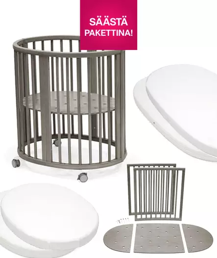 Stokke Sleepi Big Bundle starttipaketti Hazy Grey V3. - Pinnasängyt ja lastensängyt - 221607bigbund - 1