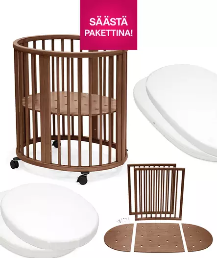 Stokke Sleepi Big Bundle starttipaketti Warm Brown V3. - Pinnasängyt ja lastensängyt - 221608bigbund - 1