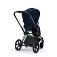 Cybex Priam 4 rattaat Fashion Rebellious Luxury Denim Blue takaa. - Lastenvaunut ja yhdistelmävaunut - 525000501YHD - 8