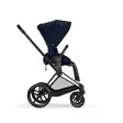 Cybex Priam 4 rattaat Fashion Rebellious Luxury Denim Blue kasvot menosuuntaan. - Lastenvaunut ja yhdistelmävaunut - 525000501YHD - 3