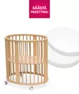 Stokke Sleepi Mini V3 pinnasänky Natural sekä patja ja lakana. - Stokke Sleepi tuotteet - 591301bund - 1