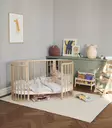 Stokke Sleepi Natural V3 isommalla lapsella ilman toista laitaa. - Pinnasängyt ja lastensängyt - 221606bigbund - 5