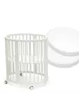 Stokke Sleepi Mini V3 pinnasänky White sekä patja ja lakana. - Stokke Sleepi tuotteet - 591302bund - 1