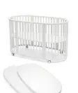 Stokke Sleepi V3 pinnasänky White ja patja sekä muotolakana. - Stokke Sleepi tuotteet - 591402bund - 1
