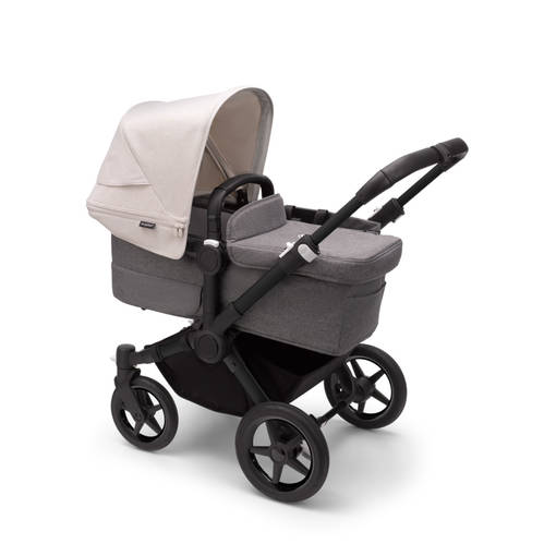 Bugaboo Donkey 5 yhdistelm=C3=A4vaunut Black/Grey Melange, Misty White=
=2E - Lastenvaunut ja yhdistelmävaunut - 100002034YHD - 1