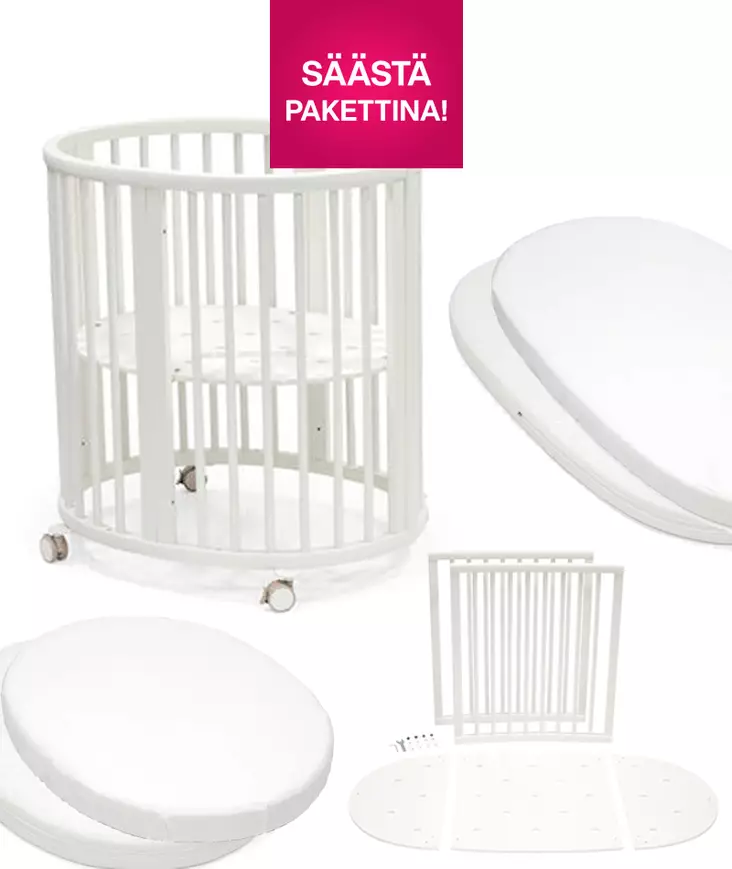 Stokke Sleepi Big Bundle starttipaketti V3 White. - Pinnasängyt ja lastensängyt - 221605bigbund - 1
