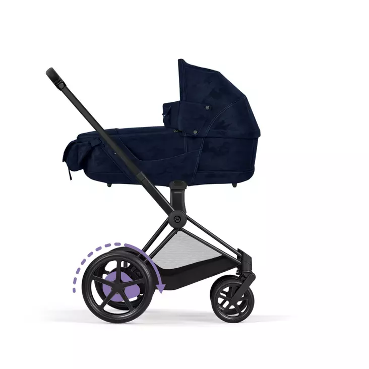 Cybex ePriam yhdistelmävaunut Fashion Rebellious Luxury Denim Blue/Navy Blue. - Lastenvaunut ja yhdistelmävaunut - 5250005011eYHD - 1