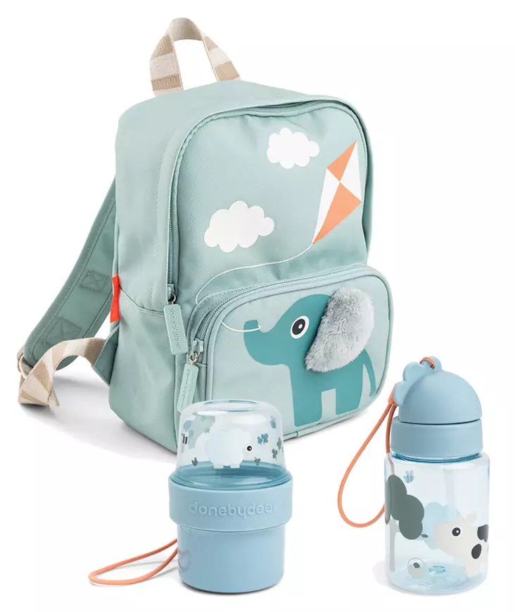 Lasten reppu-bundle Done by Deer Canvas Elphee Blue. - Kerhoreput - 7043452BUND - 1