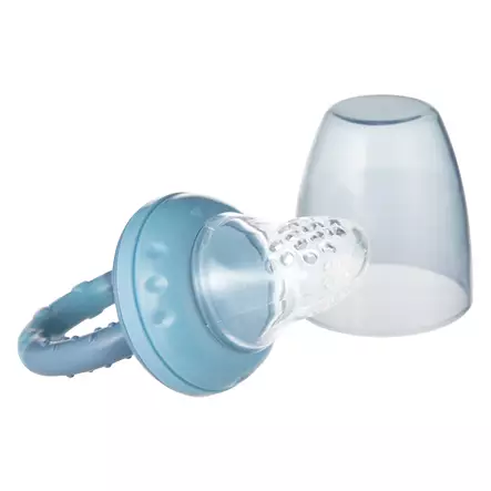 Canpol maistelututti silikonia Blue, korkilla. - Ensilusikat ja lasten aterimet - CAN56010blue - 2