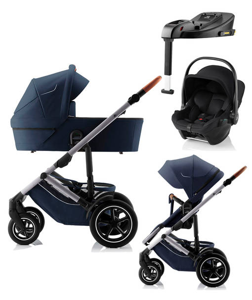Britax Smile 5Z starttipaketti v=C3=A4riss=C3=A4 Night Blue. - Lastenvaunut ja yhdistelmävaunut - 2000055STACORE - 1