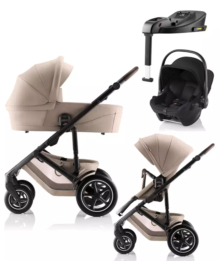 BRITAX Smile 5Z starttipaketti Teak, Style. - Lastenvaunut ja yhdistelmävaunut - 2000066STACORE - 1