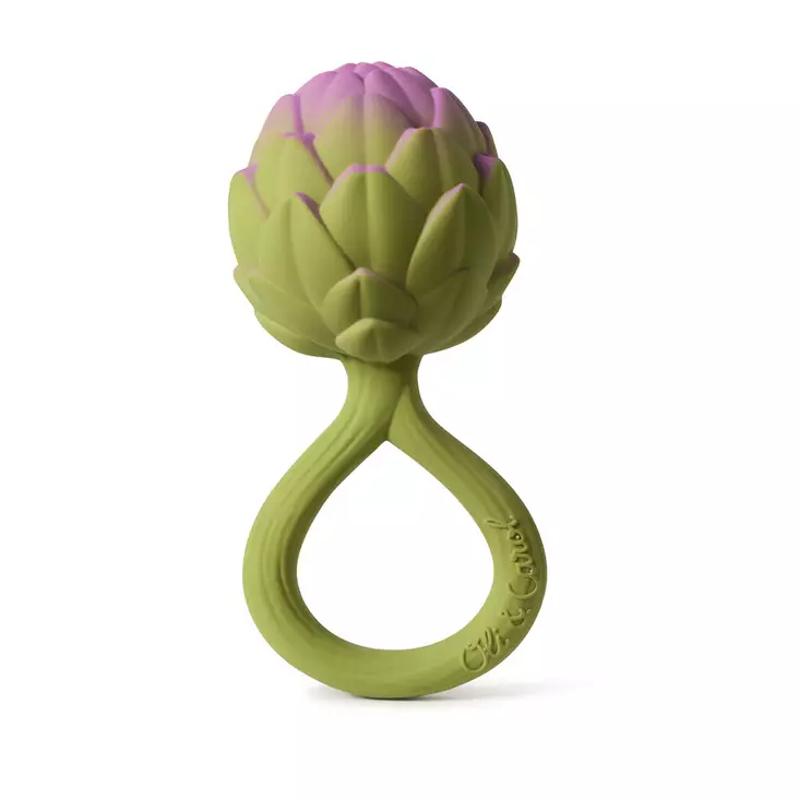 Oli&Carol purulelu-helistin Artichoke. - Purulelut - L-RATTLE-ARTICHOKE - 1