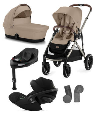 Starttipaketti Cybex Gazelle S 2 Cloud G kaukalolla, Almond Beige. - Sisarusrattaat - 522005243staCLG - 1