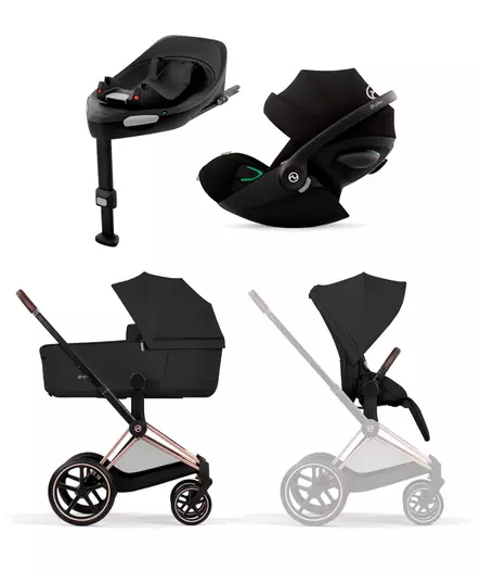 Cybex Priam Comfort starttipaketti Rosegold/Sepia Black. - Lastenvaunut ja yhdistelmävaunut - 526000001STACLG - 1