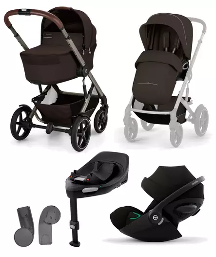 Cybex Talos S lux 2026 starttipaketti Chocolate Brown. - Lastenvaunut ja yhdistelmävaunut - 526001743STACLG - 1