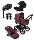 Bugaboo Fox 5 Renew starttipaketti Cloud kaukalolla, Black/Dark Cherry. - Lastenvaunut ja yhdistelmävaunut - 100051109STACLG - 1
