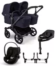 Bugaboo Donkey 6 starttipaketti Twin Black/Deep Indigo - Lastenvaunut ja yhdistelmävaunut - 100370003STATWCLG - 1