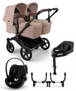 Bugaboo Donkey 6 starttipaketti Twin Black/Desert Taupe - Lastenvaunut ja yhdistelmävaunut - 100370005STATWCLG - 1