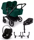 Bugaboo Donkey 6 starttipaketti Twin Black/Fern Green - Lastenvaunut ja yhdistelmävaunut - 100370006STATWCLG - 1