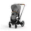 Cybex ePriam 4 lastenrattaat Chrome/Brown, Mirage Grey. - Lastenvaunut ja yhdistelmävaunut - 521002319eRATCBRMG - 1