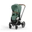 Cybex Priam 4 lastenrattaat Chrome/Brown, Leaf Green. - Lastenvaunut ja yhdistelmävaunut - 521002319RATCBRLG - 1