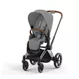 Cybex Priam 4 lastenrattaat Chrome/Brown, Mirage Grey. - Lastenvaunut ja yhdistelmävaunut - 521002319RATCBRMG - 1