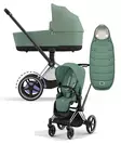 Cybex ePriam 4 vaunut ja lämpöpussi Chrome/Black, Leaf Green. - Lastenvaunut ja yhdistelmävaunut - 521002325eYFMLG - 1