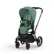 Cybex Priam 4 lastenrattaat Matt Black, Leaf Green. - Lastenvaunut ja yhdistelmävaunut - 521002331RATMBLG - 1