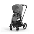 Cybex Priam 4 lastenrattaat Matt Black, Mirage Grey. - Lastenvaunut ja yhdistelmävaunut - 521002331RATMBMG - 1