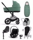 Cybex Priam4 startti lisavaruste MattBlack LeafGreen - Lastenvaunut ja yhdistelmävaunut - 521002331STAbLG - 1
