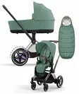 Cybex ePriam 4 vaunut ja lämpöpussi Rosegold, Leaf Green. - Lastenvaunut ja yhdistelmävaunut - 521002337eYFMLG - 1