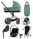 Cybex ePriam 4 starttipaketti Rosegold, Leaf Green. - Lastenvaunut ja yhdistelmävaunut - 521002373STAbLG - 1