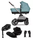 Cybex EOS Lux starttipaketti 5 in 1 Stormy Blue, mukana Cloud G ja Base G. - Lastenvaunut ja yhdistelmävaunut - 522001283STACG - 1